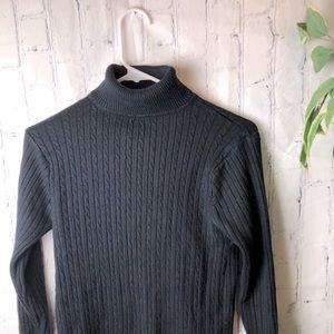 Men’s Black Turtleneck Sweater
